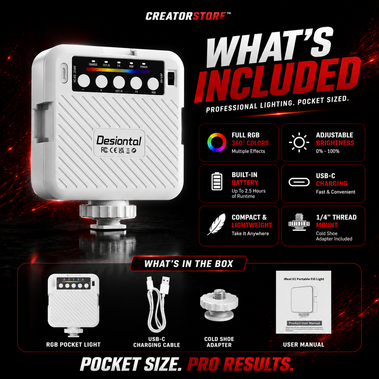 CreatorStore™ RGB Pocket Light