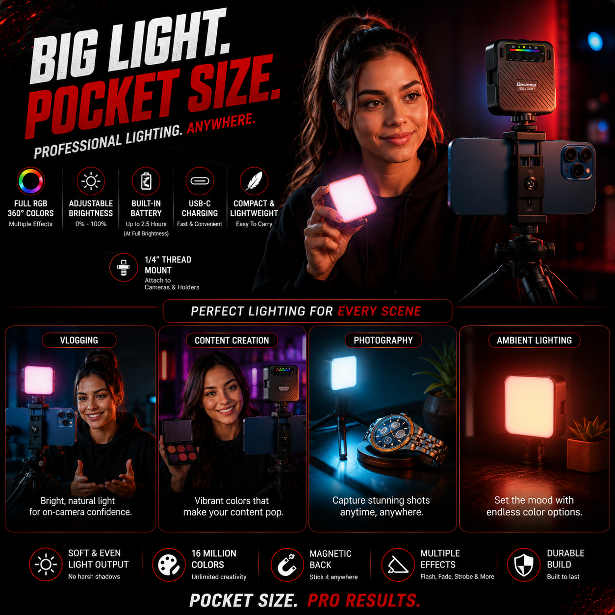 CreatorStore™ RGB Pocket Light